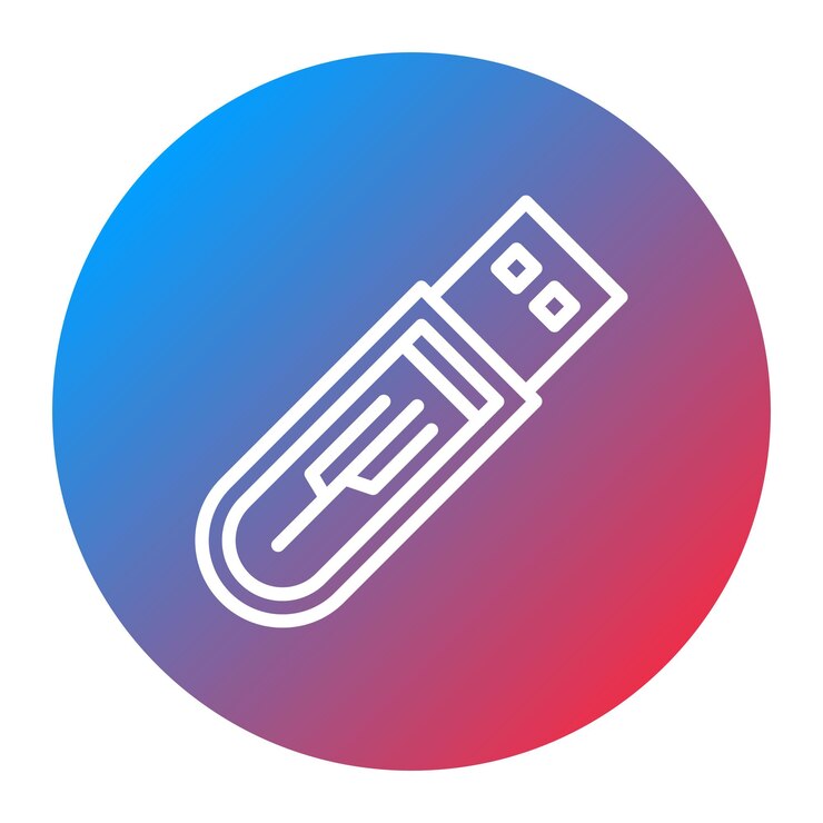 Vector imagen vectorial de icono usb se puede usar para impresión 3d