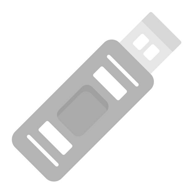 Imagen vectorial de icono USB Se puede usar para la UI móvil