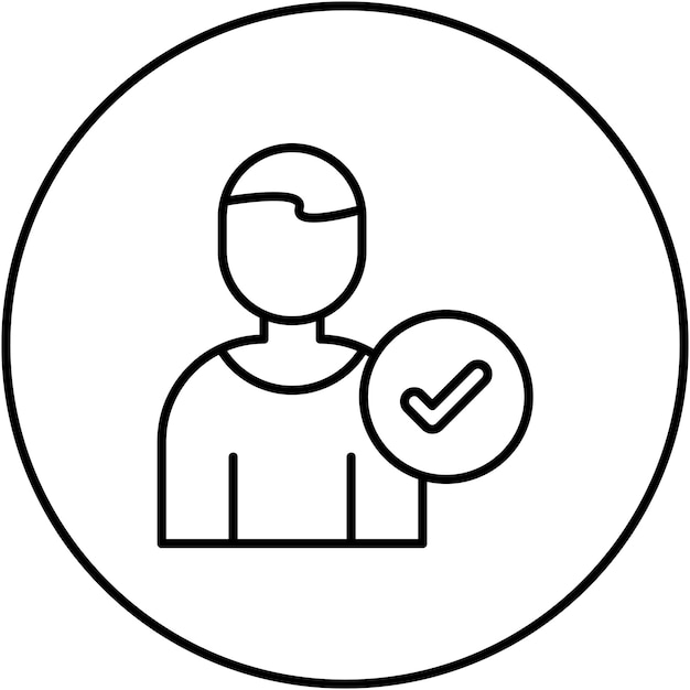 Imagen vectorial de icono de usuario correcta Puede utilizarse para personas de negocios