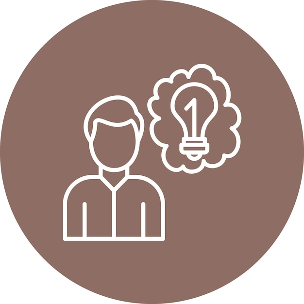 Imagen vectorial de icono de usuario creativa Se puede utilizar para negocios y finanzas