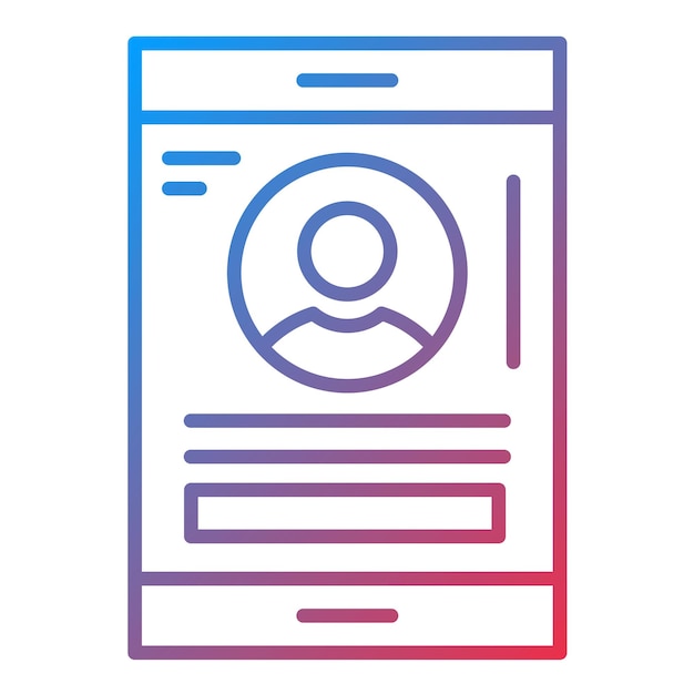 Imagen vectorial del icono del usuario Puede utilizarse para comunicaciones