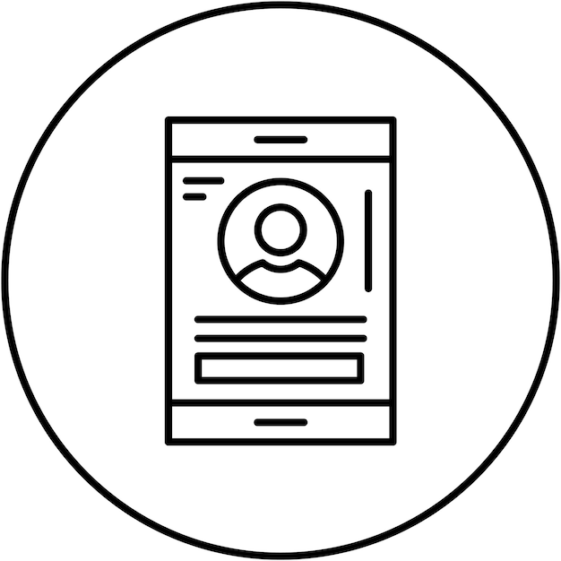Imagen vectorial del icono del usuario Puede utilizarse para comunicaciones