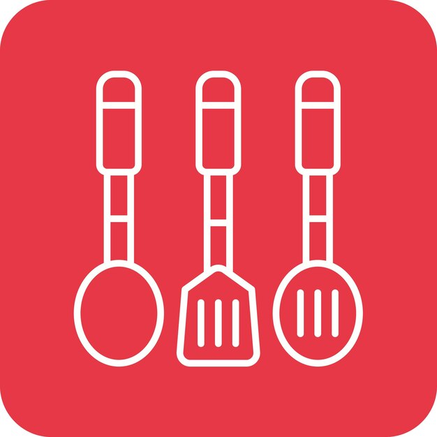 Imagen vectorial de icono de utensilios de cocina Se puede usar para artículos para el hogar