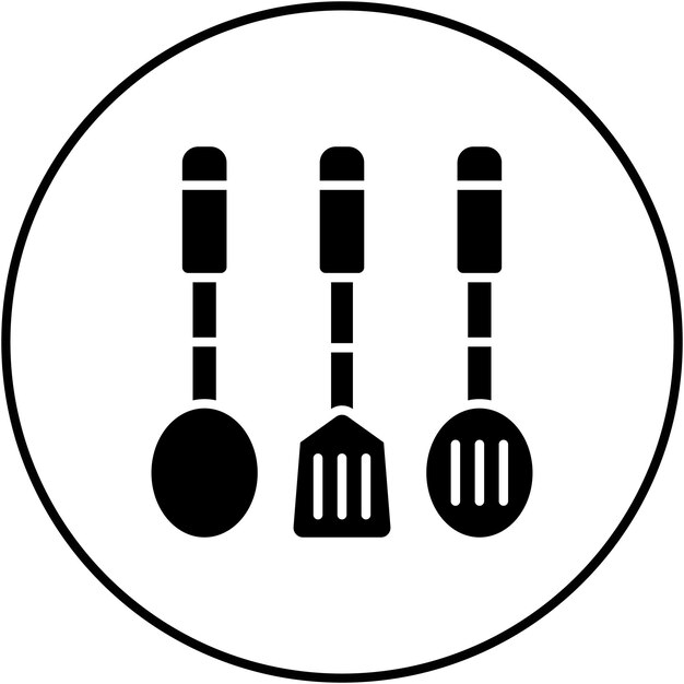 Imagen vectorial de icono de utensilios de cocina Se puede usar para artículos para el hogar