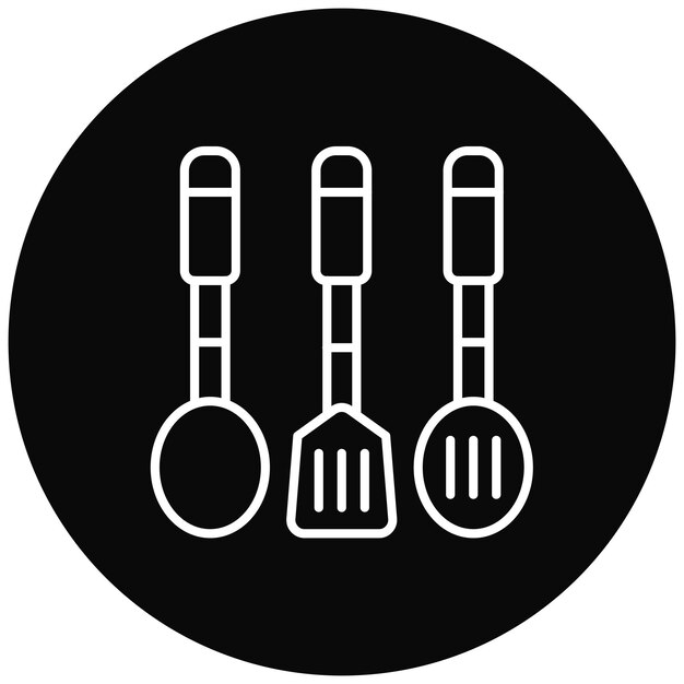Imagen vectorial de icono de utensilios de cocina Se puede usar para artículos para el hogar