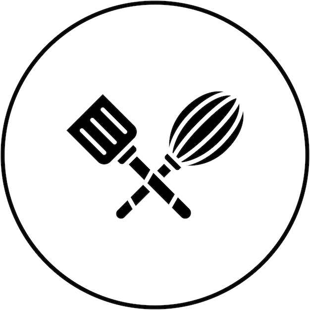 Imagen vectorial del icono de los utensilios de cocina Se puede utilizar para la panadería