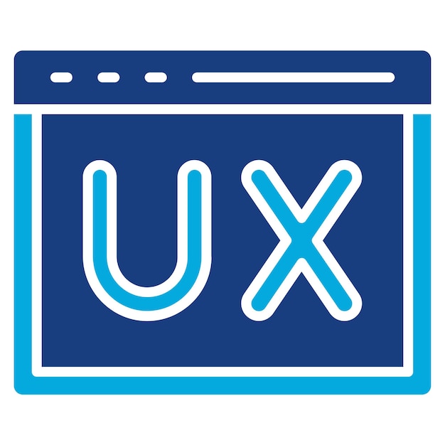 Imagen vectorial de icono Ux Se puede usar para Ciencias de la Computación