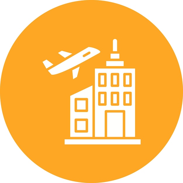 Imagen vectorial del icono de vacaciones de la ciudad Se puede utilizar para la agencia de viajes