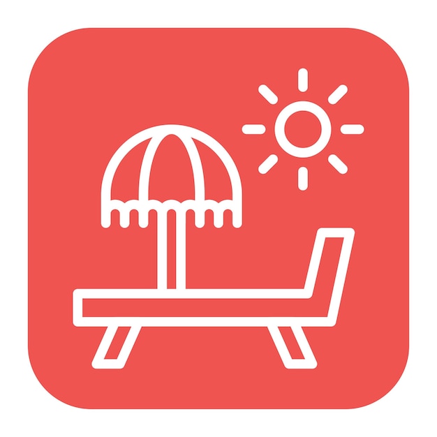 Imagen vectorial del icono de vacaciones Se puede usar para Aventura
