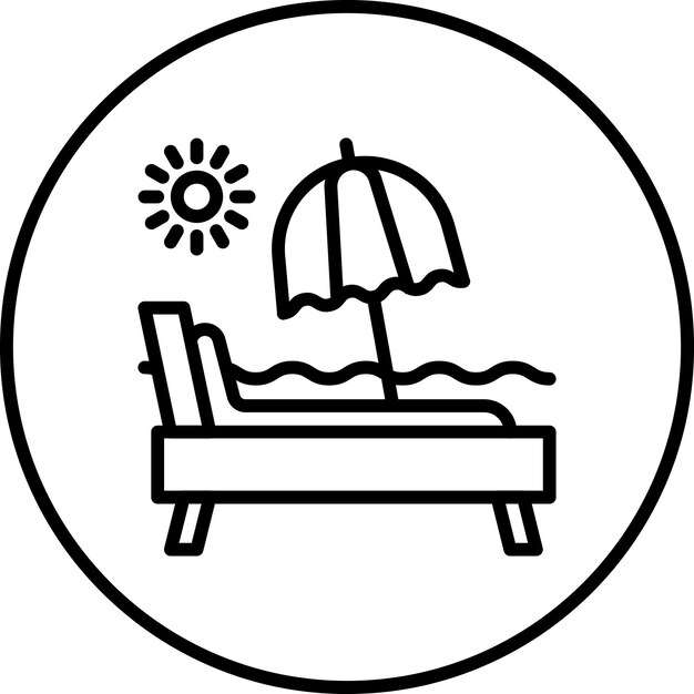 Imagen vectorial del icono de vacaciones Se puede utilizar para la estación de esquí