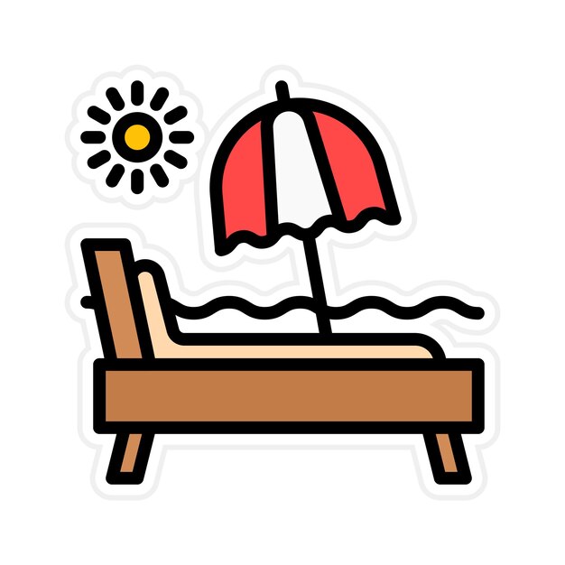 Imagen vectorial del icono de vacaciones Se puede utilizar para la estación de esquí
