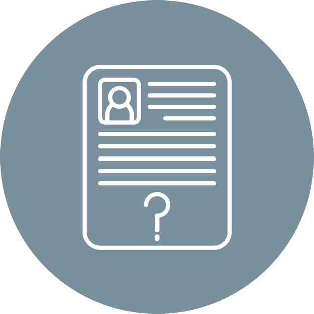 Imagen vectorial del icono de vacante de empleo Se puede utilizar para Recursos Humanos