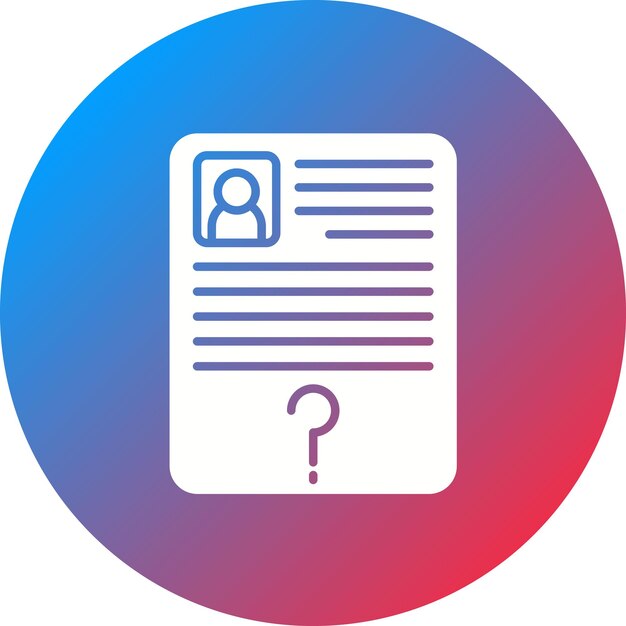Imagen vectorial del icono de vacante de empleo Se puede utilizar para Recursos Humanos
