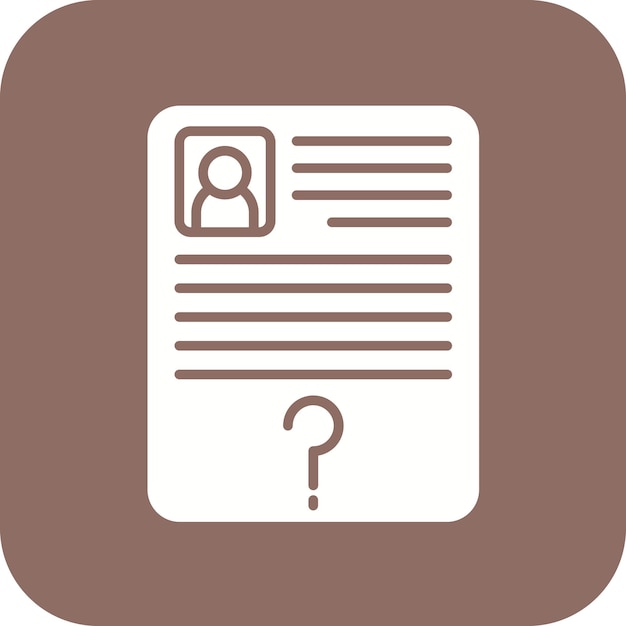 Imagen vectorial del icono de vacante de empleo Se puede utilizar para Recursos Humanos