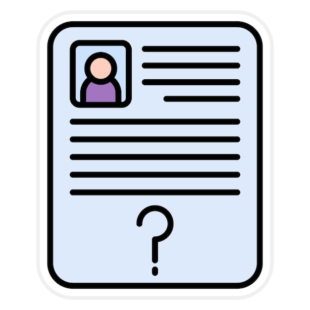 Imagen vectorial del icono de vacante de empleo Se puede utilizar para Recursos Humanos