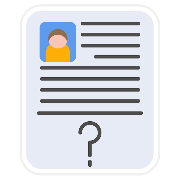 Imagen vectorial del icono de vacante de empleo Se puede utilizar para Recursos Humanos