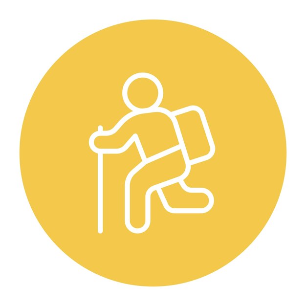 Imagen vectorial de icono de vagabundo Se puede usar para tribus urbanas