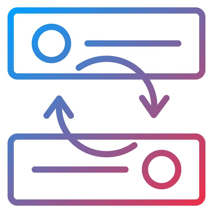 Vector imagen vectorial de icono de validación cruzada puede utilizarse para la ciencia de datos