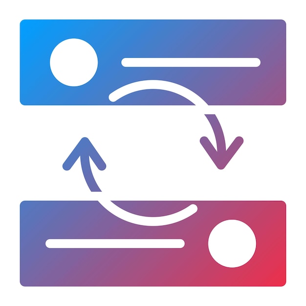 Imagen vectorial de icono de validación cruzada Puede utilizarse para la ciencia de datos