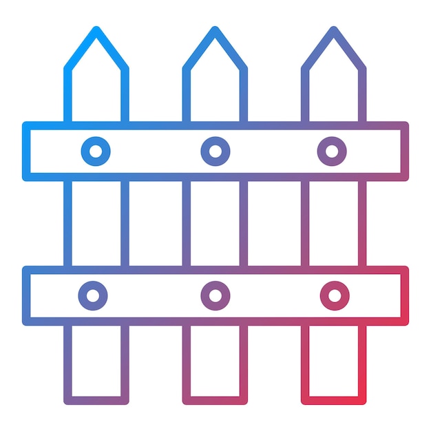 Imagen vectorial del icono de la valla Se puede usar para la primavera