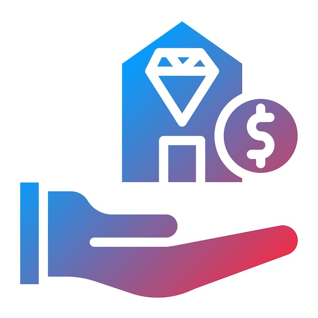 Imagen vectorial del icono de valor neto Se puede usar para crédito y préstamo