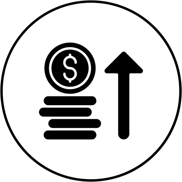 La imagen vectorial del icono de valor se puede utilizar para Big Data
