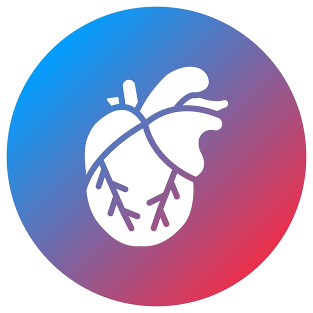 Vector imagen vectorial del icono de la válvula cardíaca se puede utilizar para cardiología