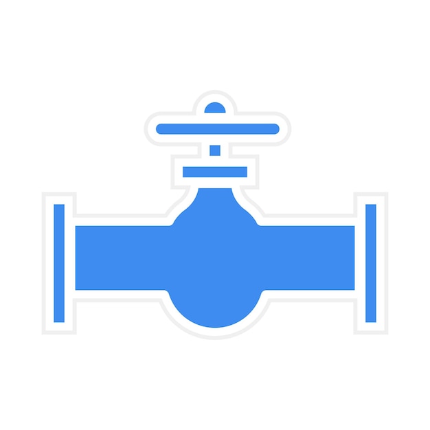 Imagen vectorial del icono de la válvula de entrada Puede utilizarse para el tratamiento del agua