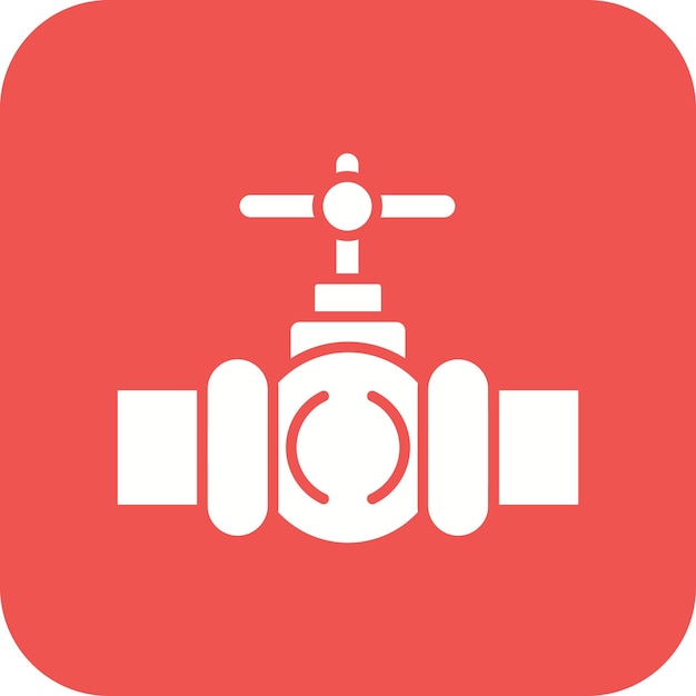 Imagen vectorial del icono de la válvula Se puede utilizar para la fontanería