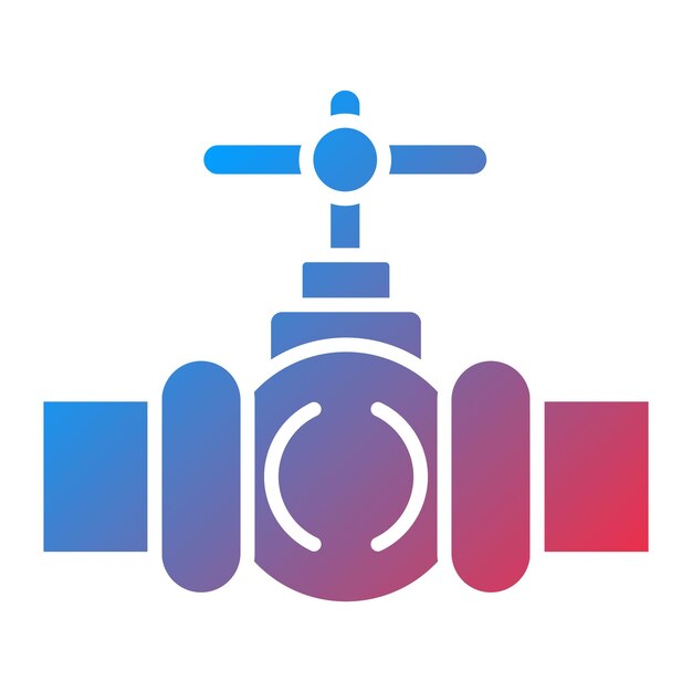 Imagen vectorial del icono de la válvula Se puede utilizar para la fontanería