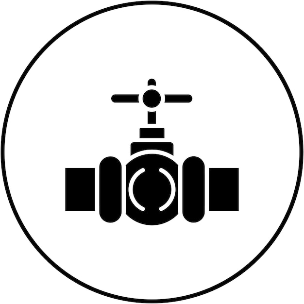 Imagen vectorial del icono de la válvula Se puede utilizar para la fontanería