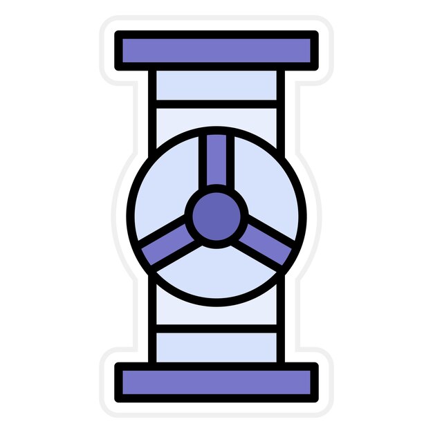 Imagen vectorial del icono de la válvula Puede utilizarse para la industria de la gasolina