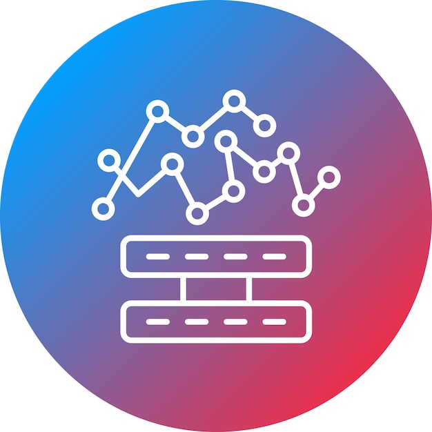 Imagen vectorial de icono de variabilidad Se puede utilizar para Big Data