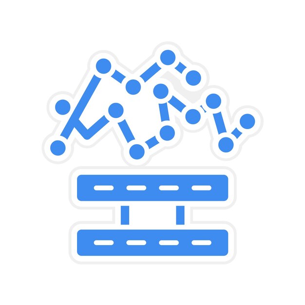Imagen vectorial de icono de variabilidad Se puede utilizar para Big Data
