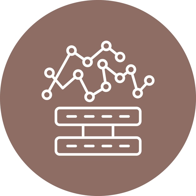 Imagen vectorial de icono de variabilidad Se puede utilizar para Big Data