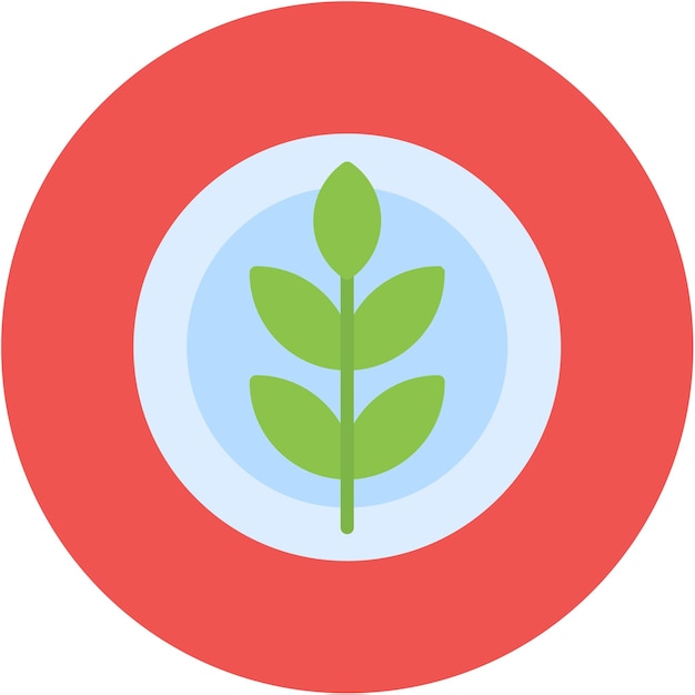La imagen vectorial del icono vegetariano se puede utilizar para la nutrición