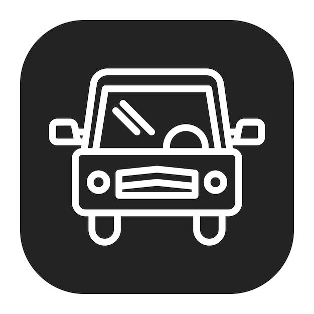 La imagen vectorial del icono del vehículo se puede utilizar para el rescate y la respuesta