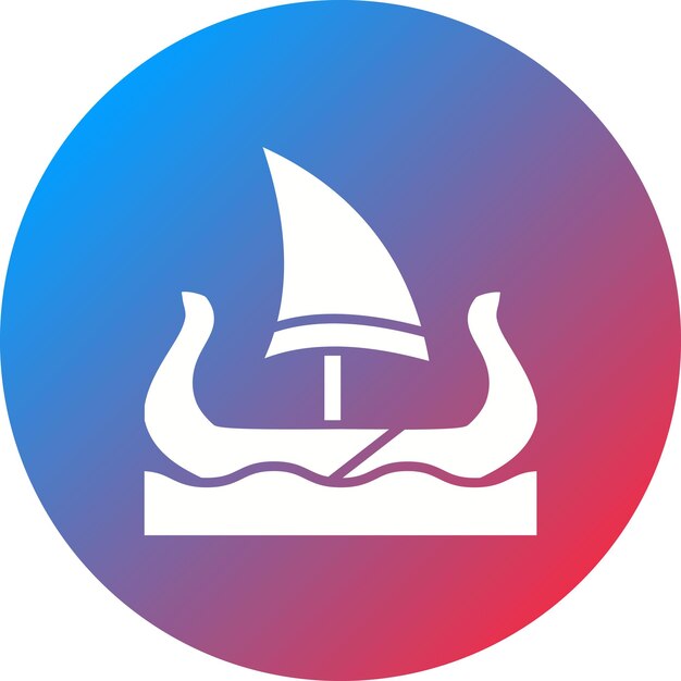 Imagen vectorial del icono de la vela Se puede usar para Vikings