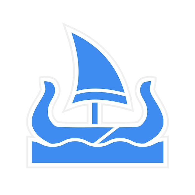 Imagen vectorial del icono de la vela Se puede usar para Vikings