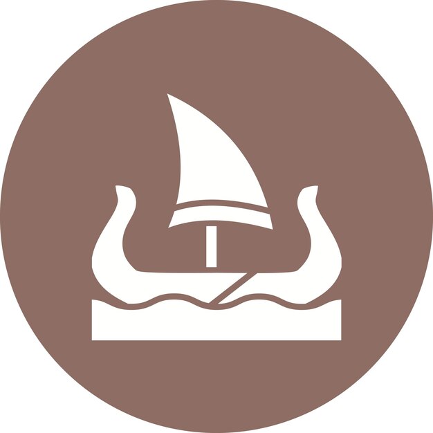 Imagen vectorial del icono de la vela Se puede usar para Vikings
