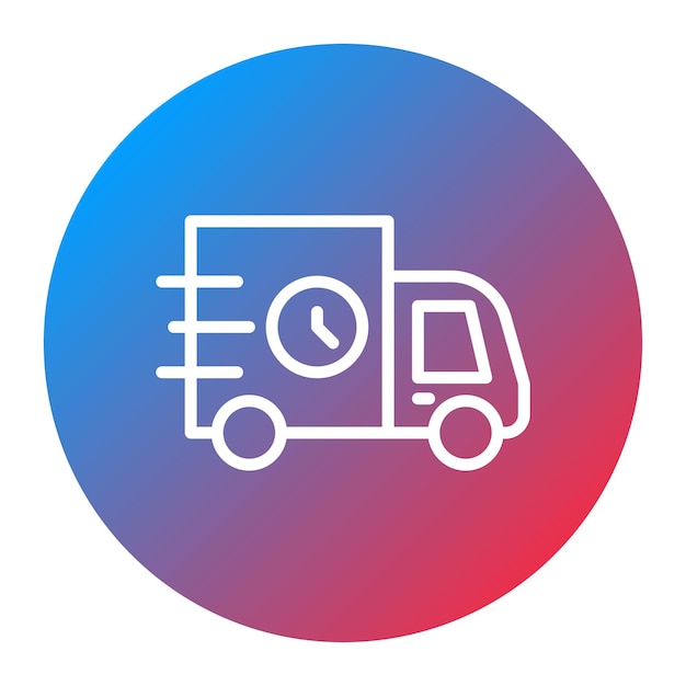 Imagen vectorial del icono de velocidad de envío Se puede utilizar para el cumplimiento de pedidos