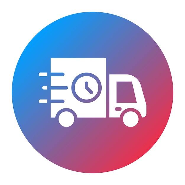 Imagen vectorial del icono de velocidad de envío Se puede utilizar para el cumplimiento de pedidos
