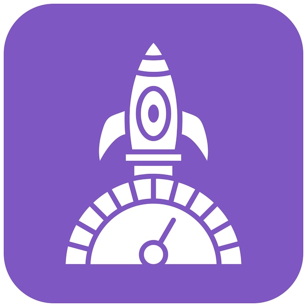 Imagen vectorial del icono de velocidad Se puede utilizar para el arranque