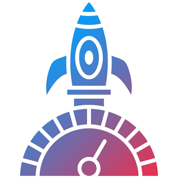 Imagen vectorial del icono de velocidad Se puede utilizar para el arranque