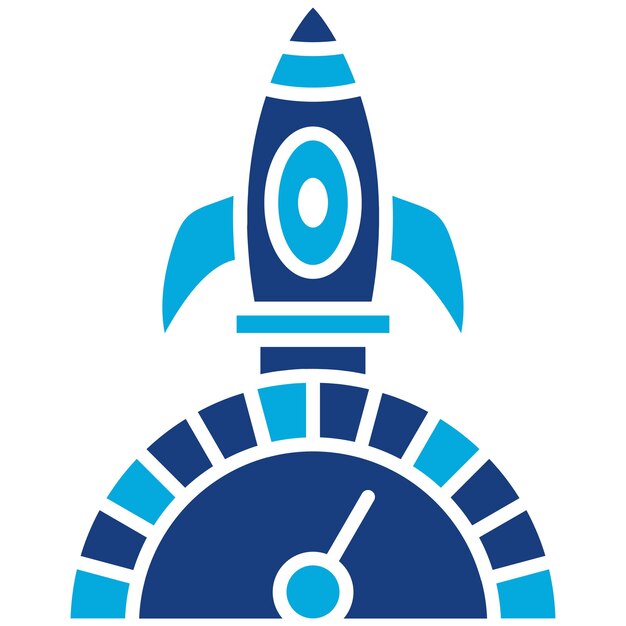 Imagen vectorial del icono de velocidad Se puede utilizar para el arranque