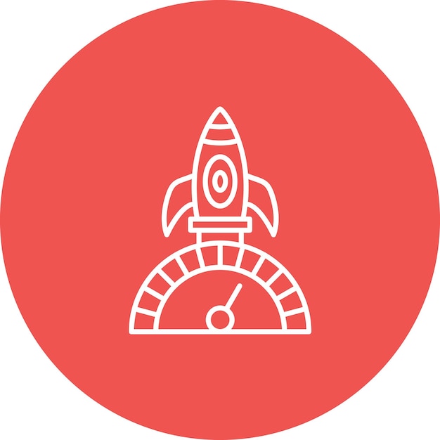 Imagen vectorial del icono de velocidad Se puede utilizar para el arranque