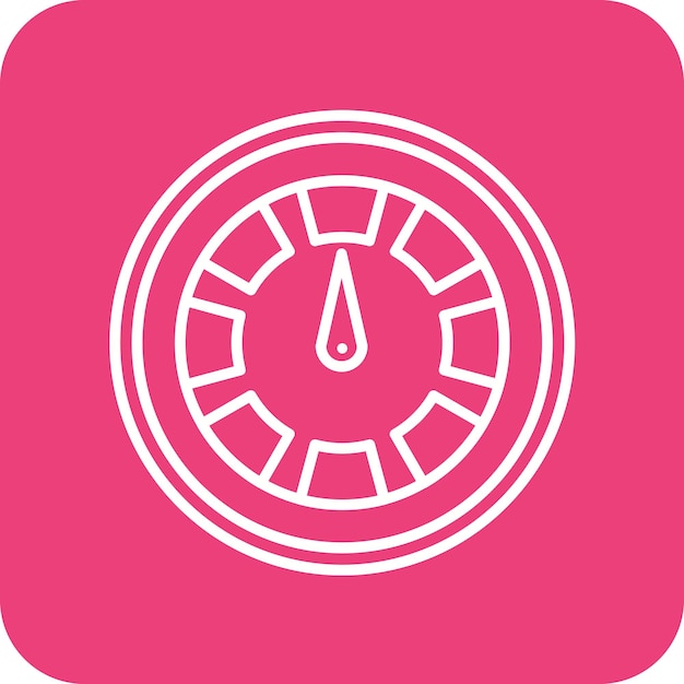 Imagen vectorial del icono del velocímetro Se puede usar para carreras de autos