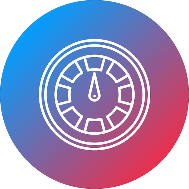 Imagen vectorial del icono del velocímetro Se puede usar para carreras de autos