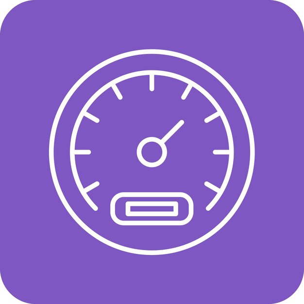 Imagen vectorial del icono del velocímetro Se puede utilizar para el inicio de negocios