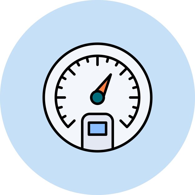 Imagen vectorial del icono del velocímetro Se puede utilizar para la reparación de automóviles